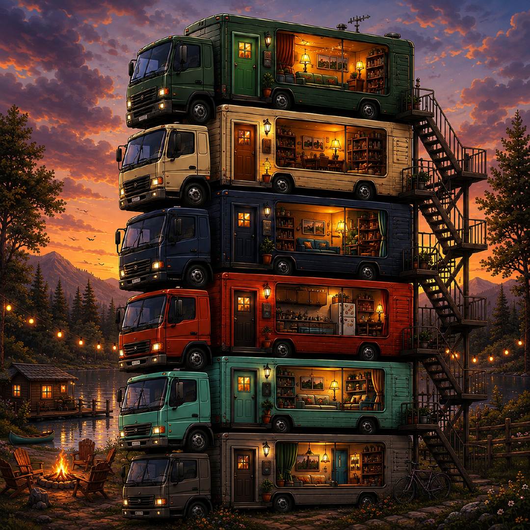 Truck House Stack